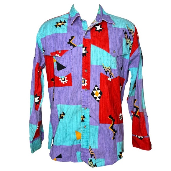 Wrangler Shirts Vtg Wrangler Cowboy Cut Western Button Down Dress Shirt Approx Sz Xxl Poshmark